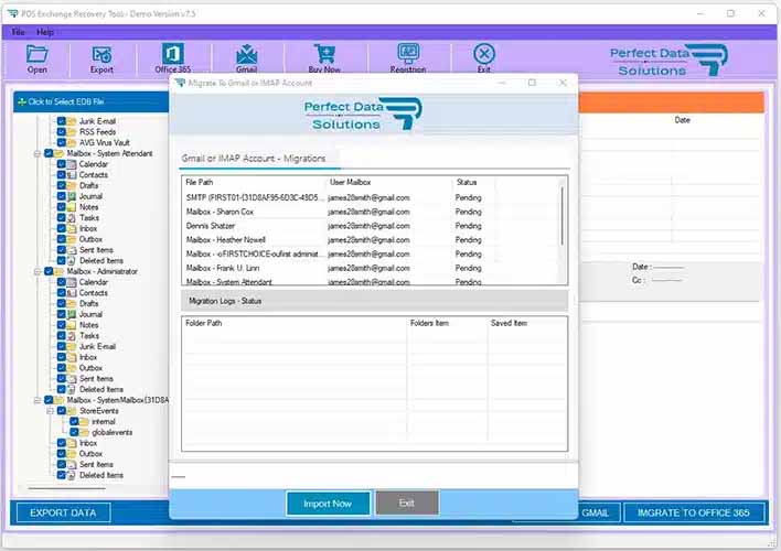 Export Option for Mailboes Conversion